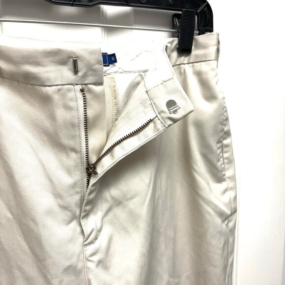 J Crew Khakis, Stone Cuffed Chinos, Tan Straight Leg Pants, Women’s Size 10 - Picture 2 of 7